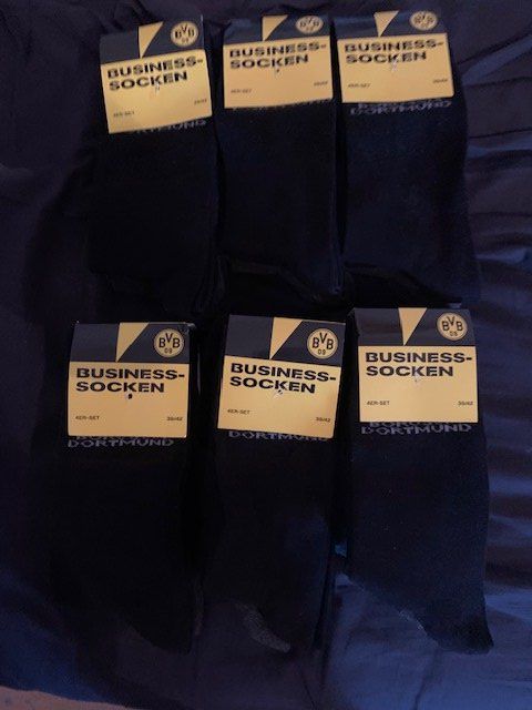 Calze: 24x Business-Socken BVB Borussia Dortmund – Nuovo e nell'imballaggio originale da Zürich venduto da BobRooney