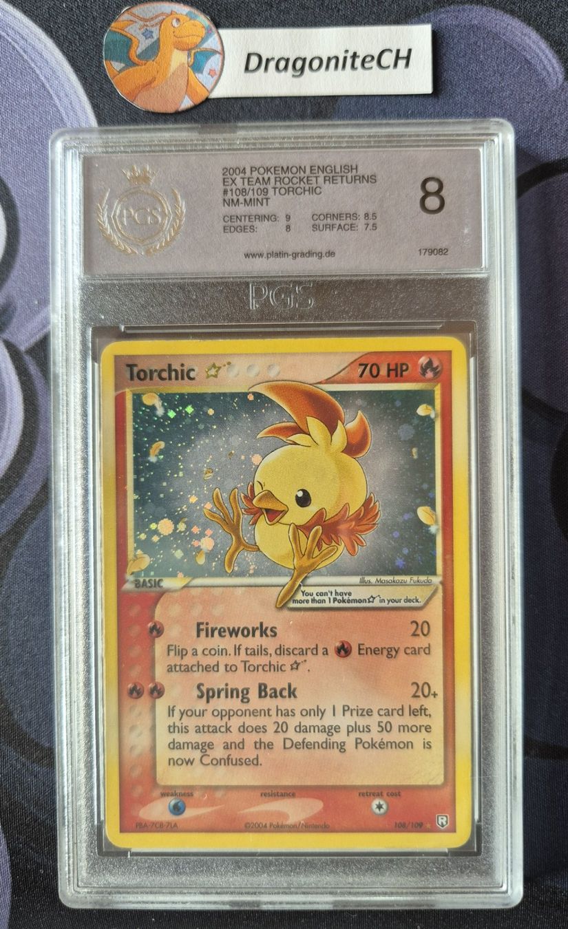 Pokémon Carte collezionabili: Pokemon Karte Torchic Goldstar – Usato da Hünenberg venduto da DragoniteCH