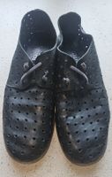 Felmini Halbschuhe Leder schwarz perforiert Gr 40 sehr weich