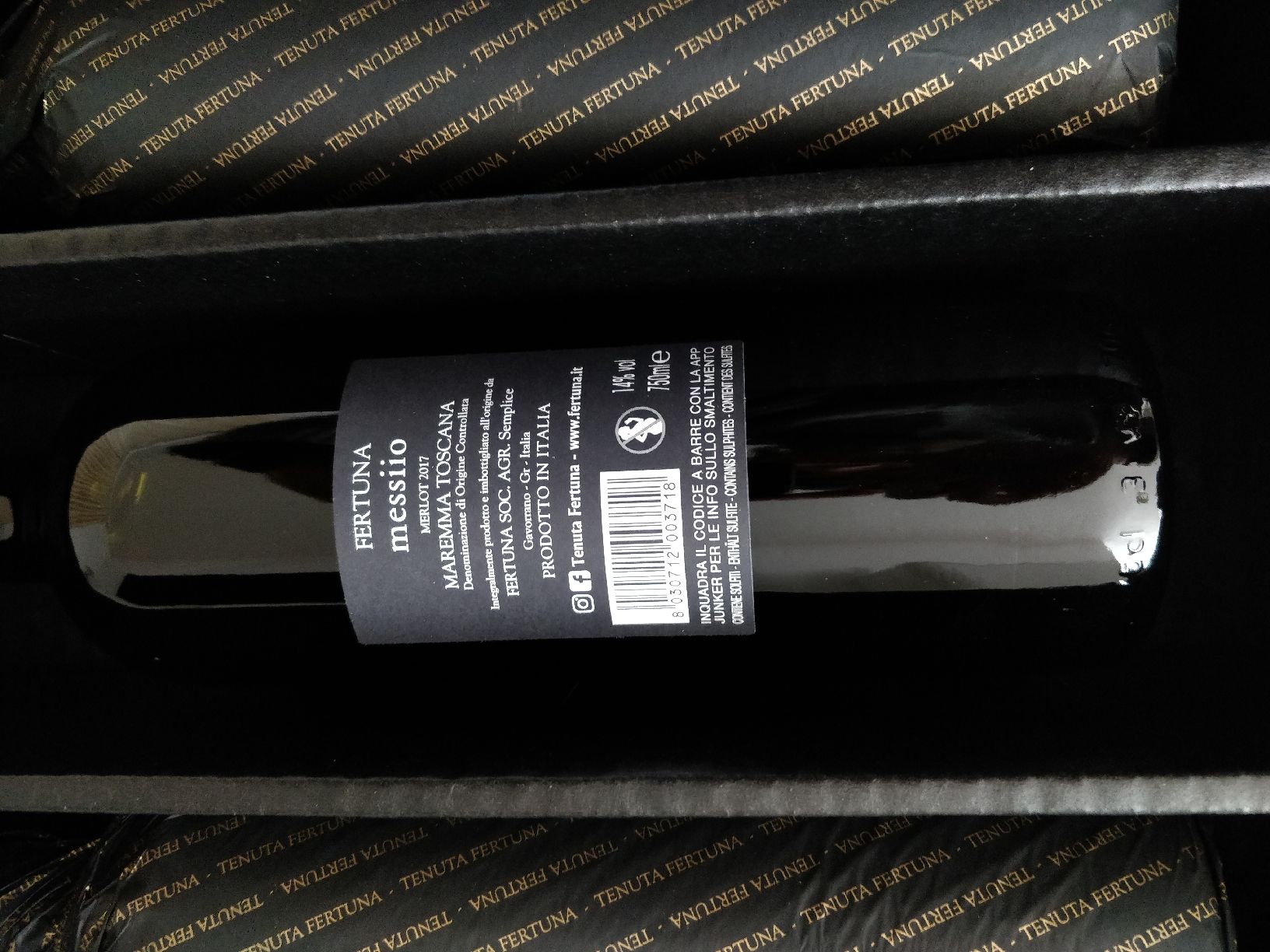 Bevande alcoliche: Messiio 2017 "Tenuta Fertuna" – Nuovo e nell'imballaggio originale da Flawil venduto da rcnkr 2