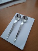 2 Löffel Swissair Edelstahl Swiss Design neuwertig