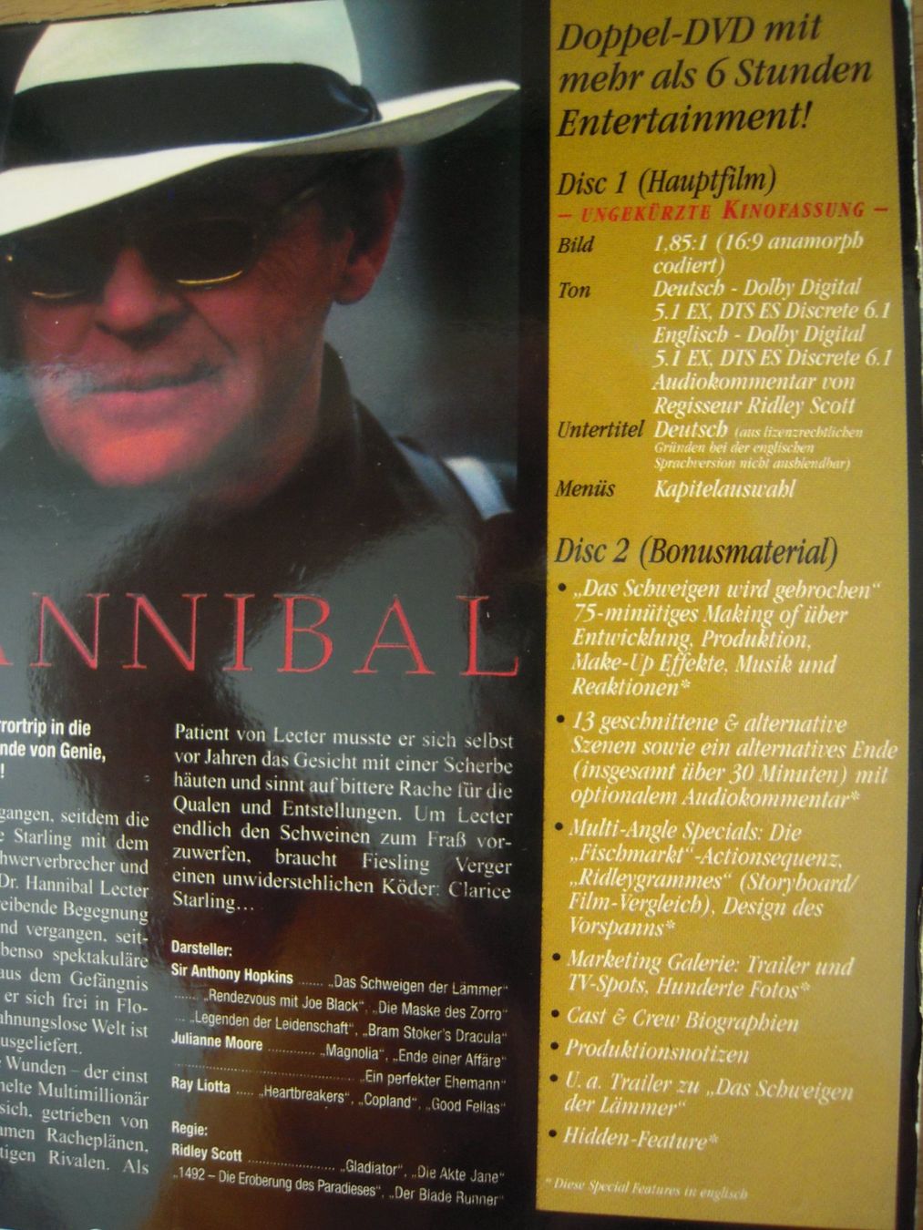 Alle DVDs: Hannibal - Special Limited Edition (2 DVDs) – Gebraucht aus Uzwil von visions77 2