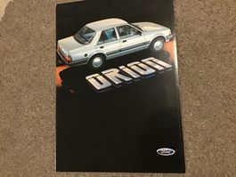 Ford Orion Verkaufsprospekt 18 Seiten französisch 12.1983