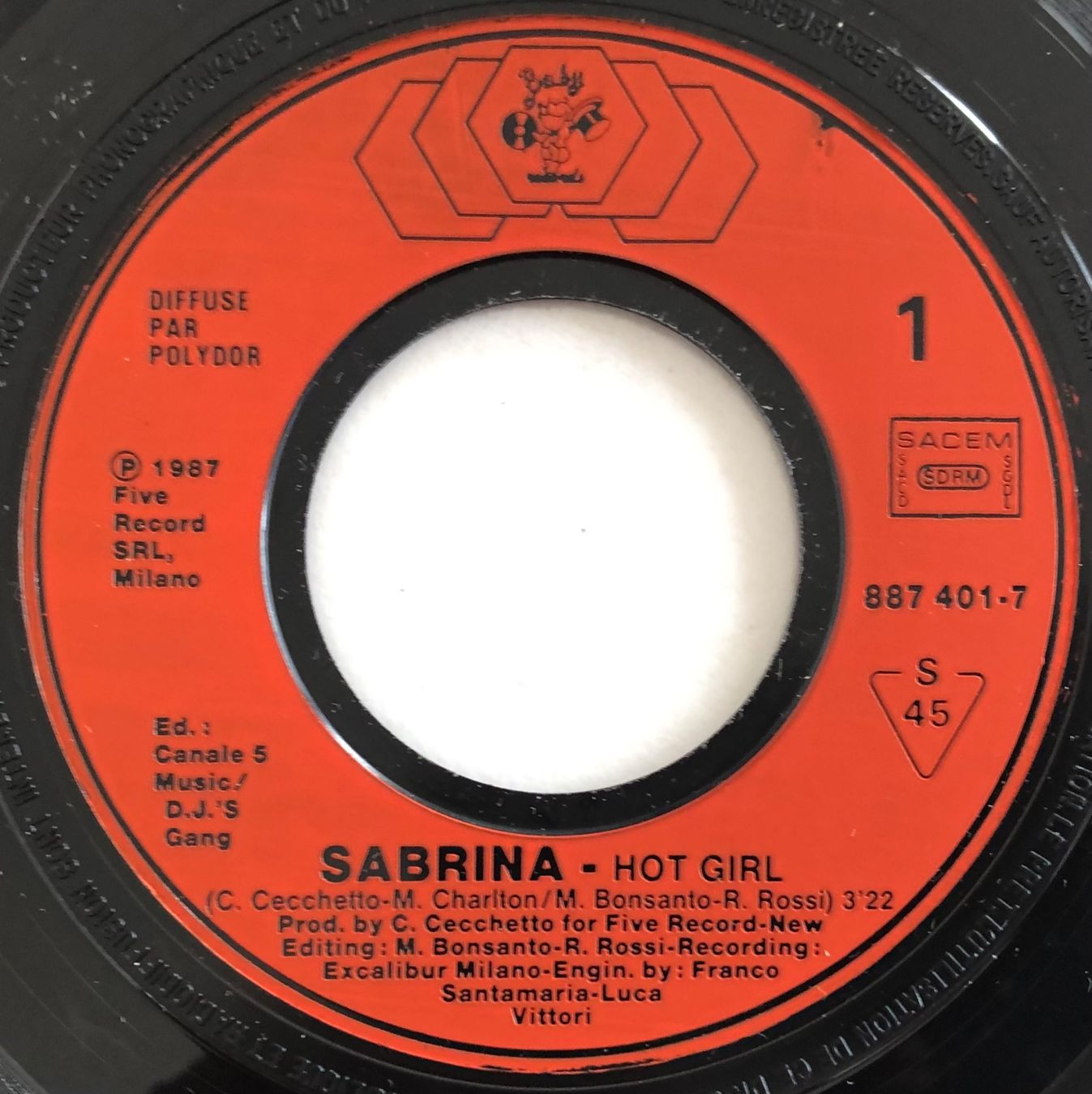 Dischi in vinile: SABRINA - HOT GIRL – Usato da Poliez-Pittet venduto da Newtown-Records 2