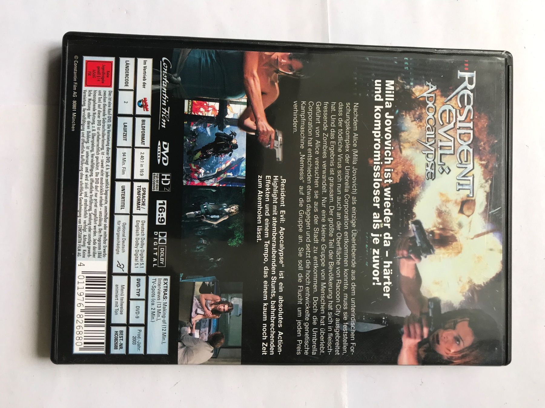 Alle DVDs: dvd, „resident evil“ – Gebraucht aus liestal von makai05 1