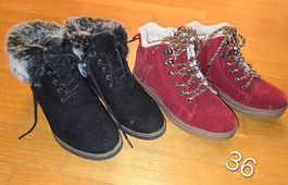 Zwei Paar Winterschuhe Damen Gr 36