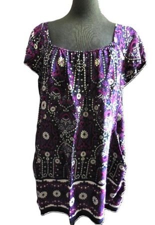 s.Masse ca. Gr. 42 44 kurzes leichtes Kleid od Tunika Viskos