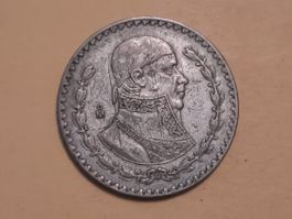 Mexiko 1 Peso 1962 Billon Silber
