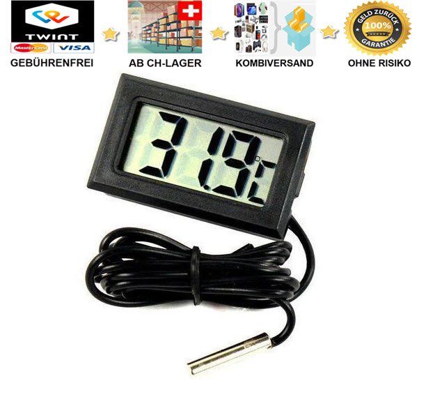Kaufe Digitales Aquarium-Thermometer, LCD-Temperaturmessgerät für