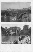 Marburgo zerstörte Brücke Deutsche Briefmarken Division SS