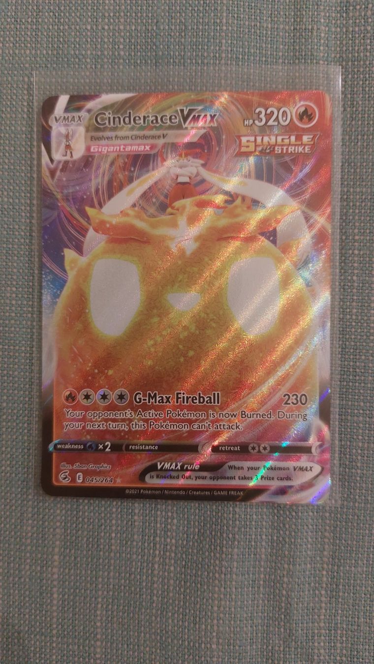 Pokémon Carte collezionabili: Cinderace Vmax Fusion Strike – Nuovo (secondo la descrizione) da Bellinzona venduto da Pagur