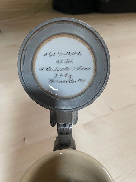 Gläser: Studentika Bierkrug 1891 – Gebraucht aus Dreien von Aventura 1