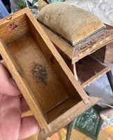 Estrichfund! sehr altes Nähkästchen mit Intarsien✨antik!