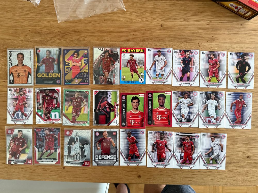 26 verschiedene Bayern München Sammlung Topps / Panini (Gebraucht) in ...