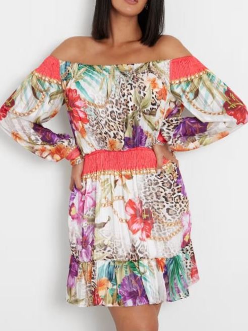 Guess Vestiti: GUESS Blumenprint-Kleid - Bohème Chic, Gr. S. – Nuovo (secondo la descrizione) da Basel venduto da Nofretete39