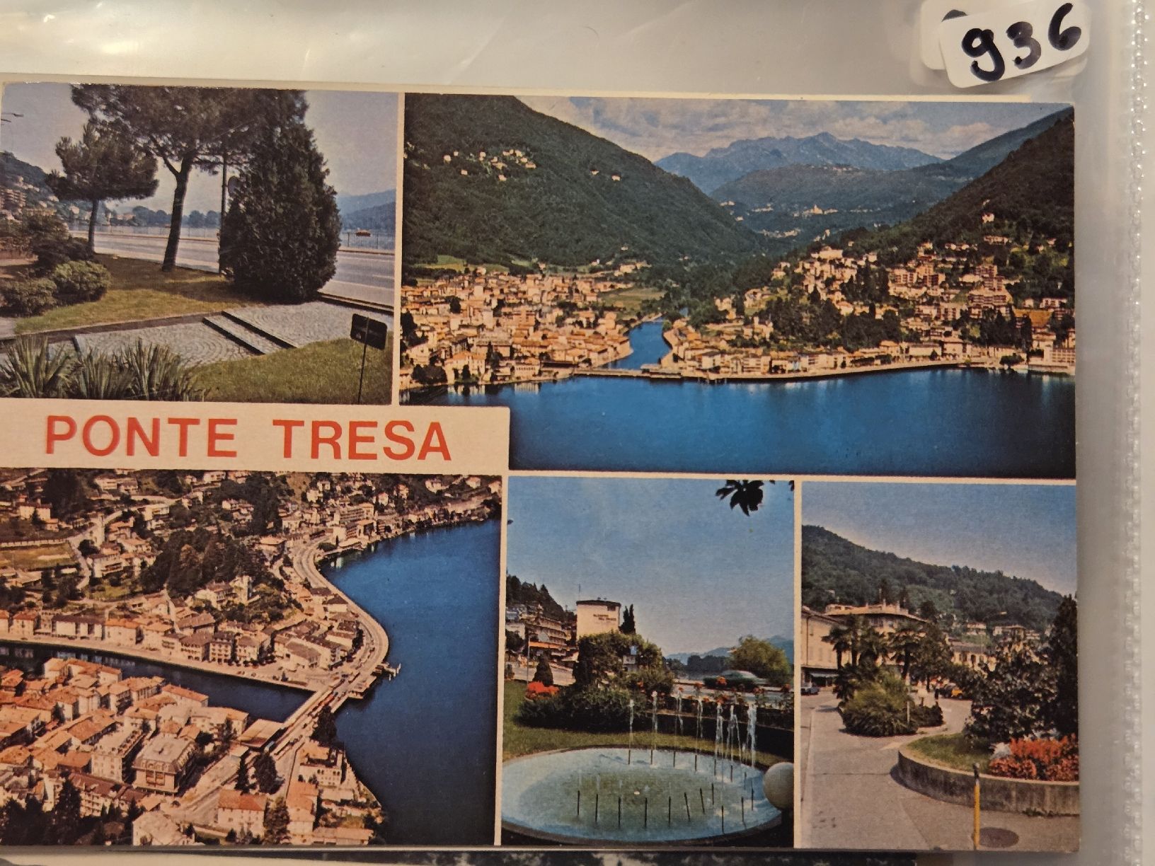 Cartoline postali: Ansichtskarte Ponte Tresa Tessin Schweiz – Usato da Dintikon venduto da Vexi