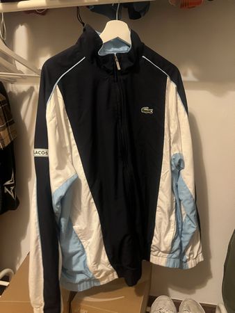 Lacoste Sport Trainingsjacke blau weiss Grösse 6/192