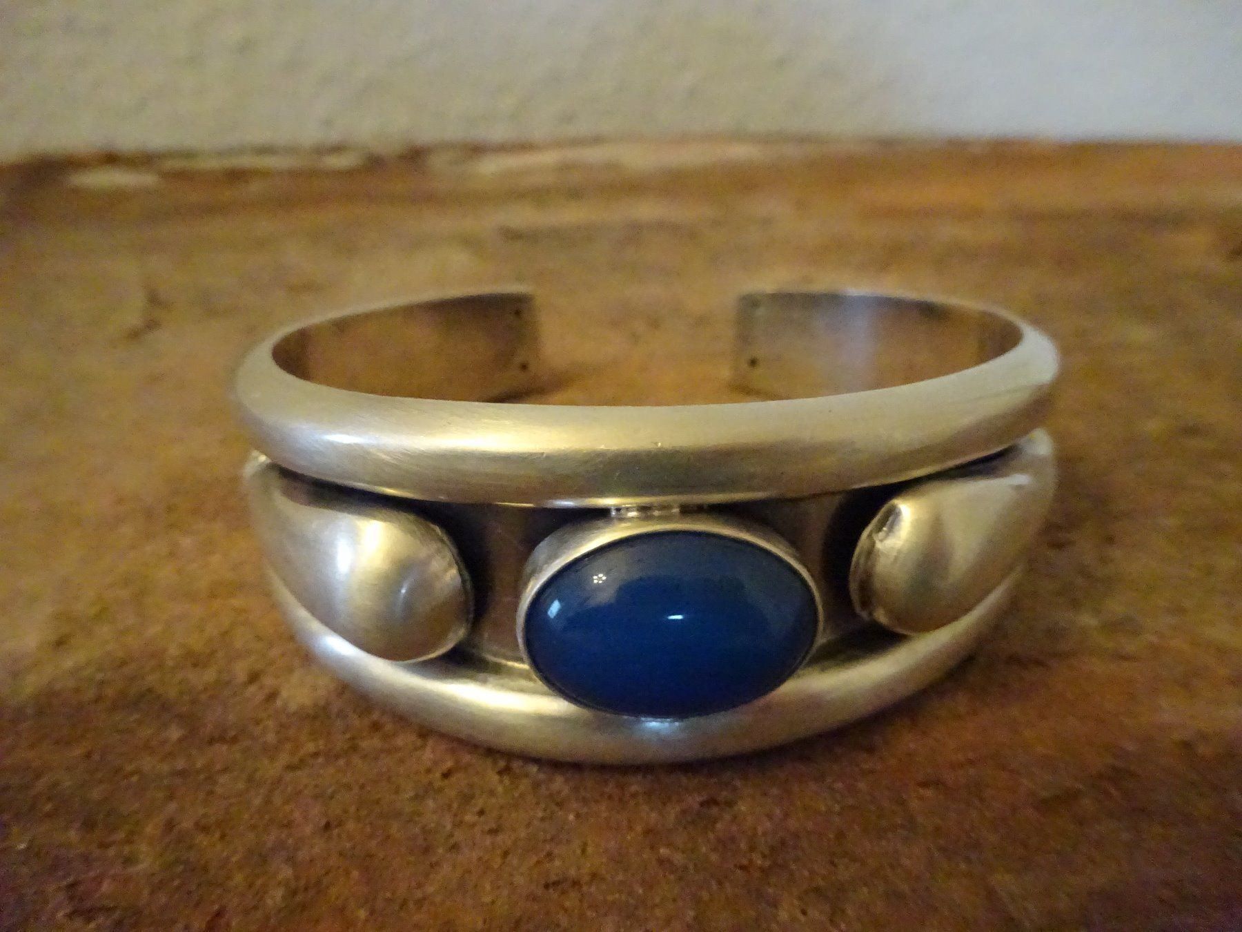 Bracciali & Braccialetti: Armreif blauer Achat / 925 Silber – Usato da Esslingen venduto da FetteSchnecke 4