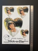 Postkarte Vintage Mireille Matthieu Stickers