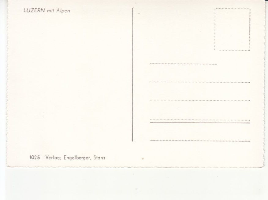 Cartoline postali: Luzern ca. 1950 – Usato da Bürglen TG venduto da StampGraf 1