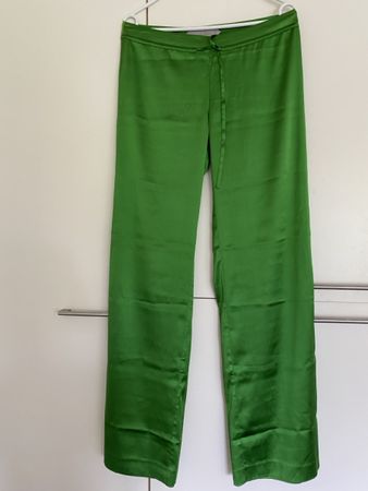 Elegante Hose Schumacher Seide grün S