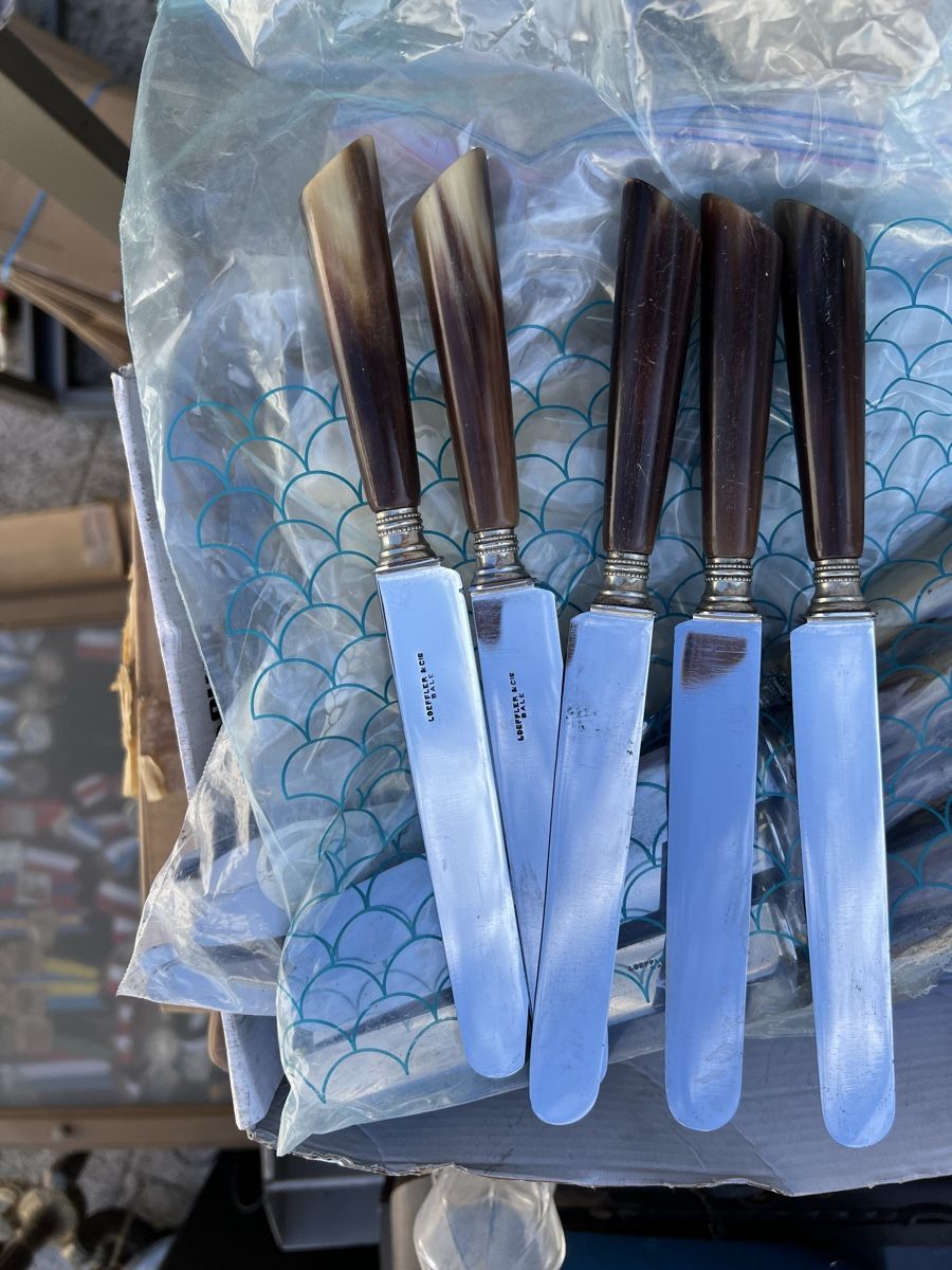 Coltelli:  Messer SET Horngriffe – Usato da Dittingen venduto da Bellevista 2