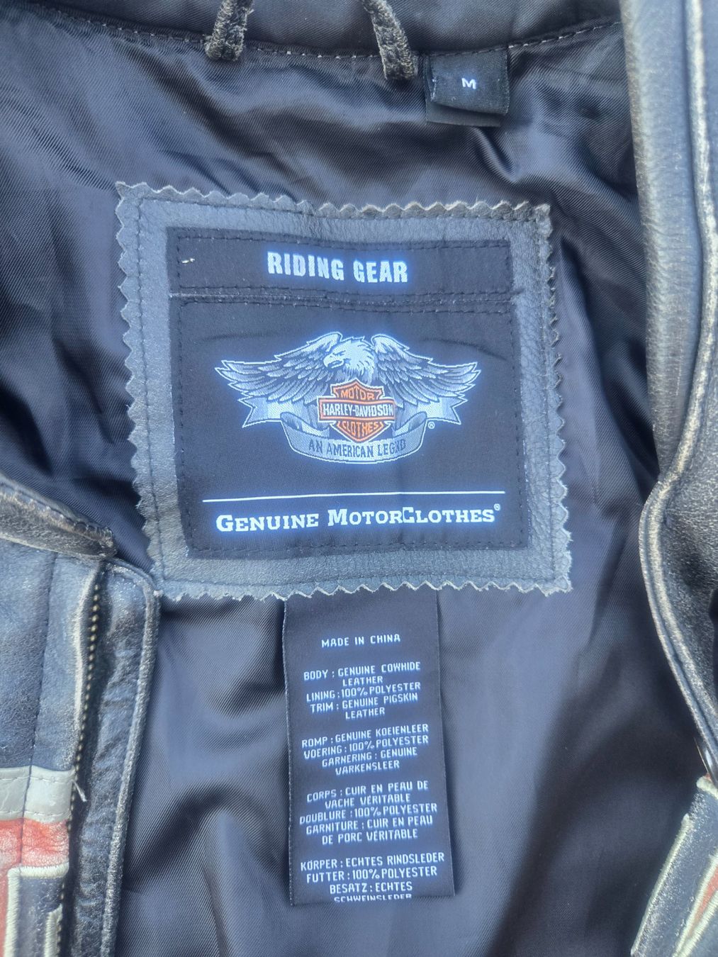 Harley-Davidson Vestes: Harley Davidson Motorradjacke Leder M – D'occasion à Siebnen par kar_n5st 2