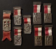 Schweizer Medaillen Set, SSV Medaillen, 50er bis 70er