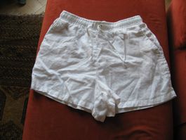 weisse Leinen Shorts Gr. 36 Na-kd