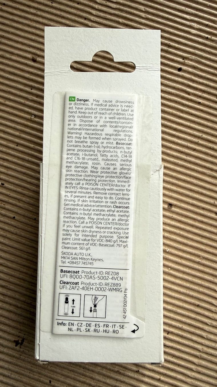 Make-up: Touch-up - Set Skoda rosso – Nuovo e nell'imballaggio originale da Breganzona venduto da mas_tv72 1