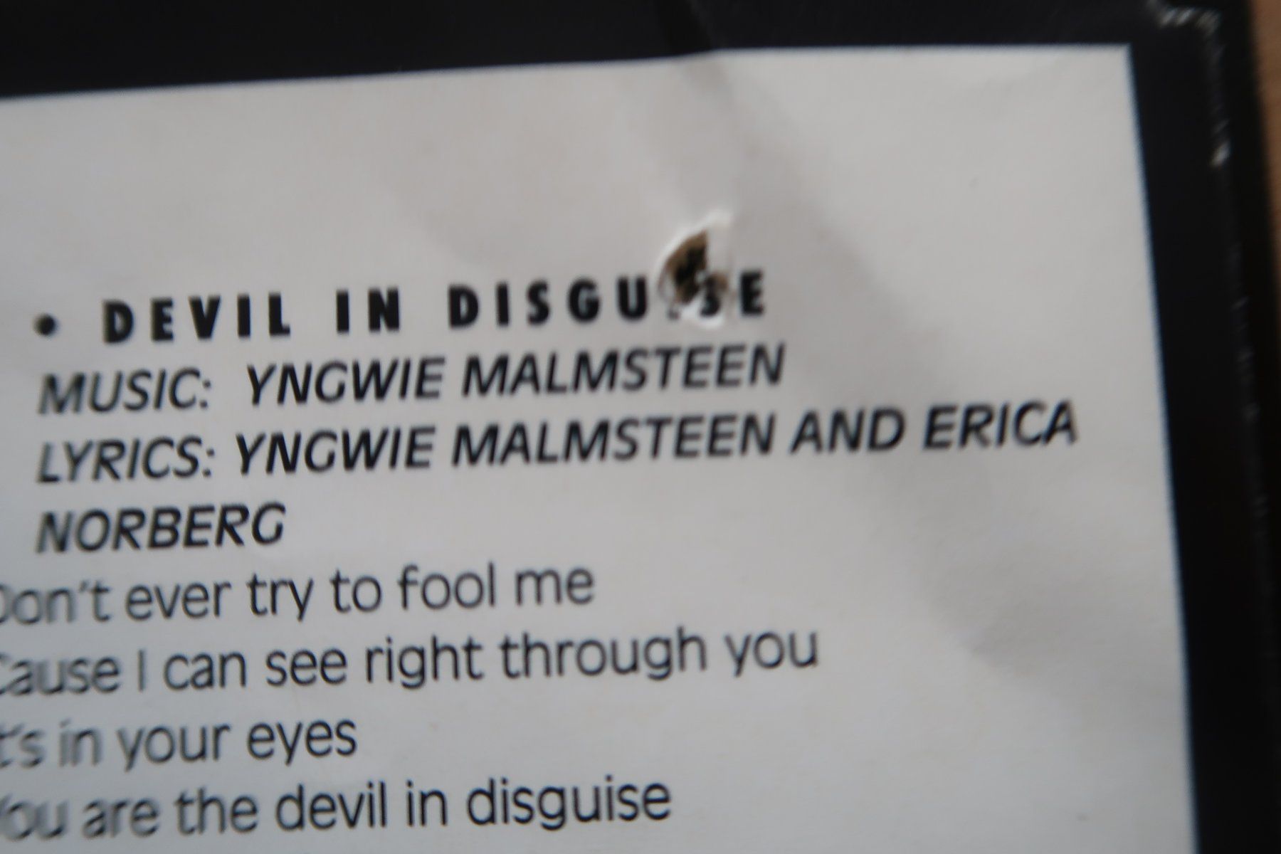 Dischi in vinile: YNGWIE MALMSTEEN - ECLIPSE - VINYL LP – Usato da Basel venduto da Patiscat 5