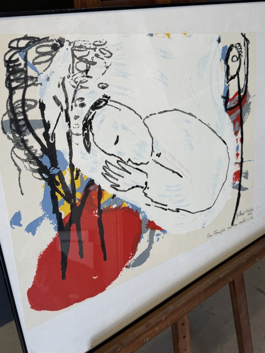 Grafica & Litografie: Lithographie Gilbert Matial signée encadrée – Usato da montreux venduto da Always-Good 2