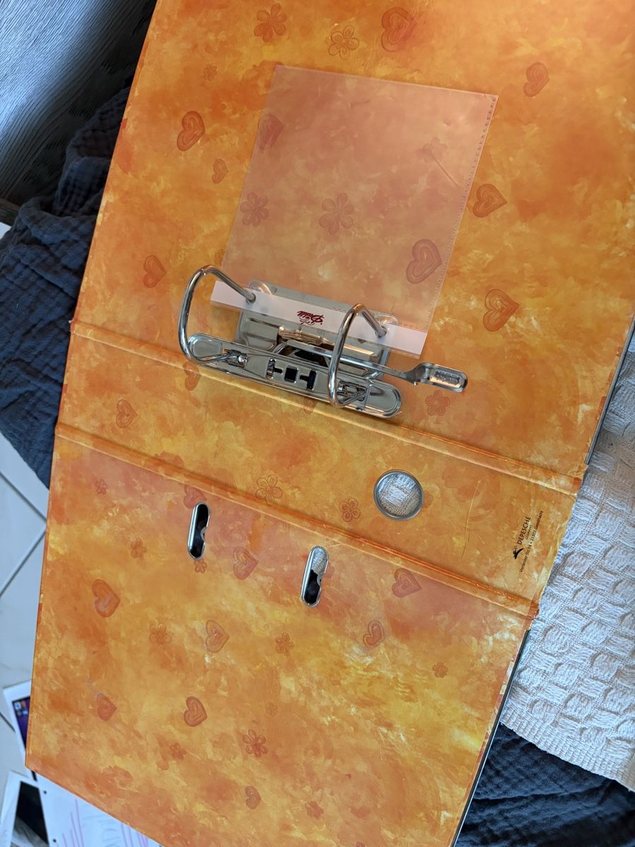Ordner:  Diddl Ordner orange A4  – Gebraucht aus Frick von Lipstik 2