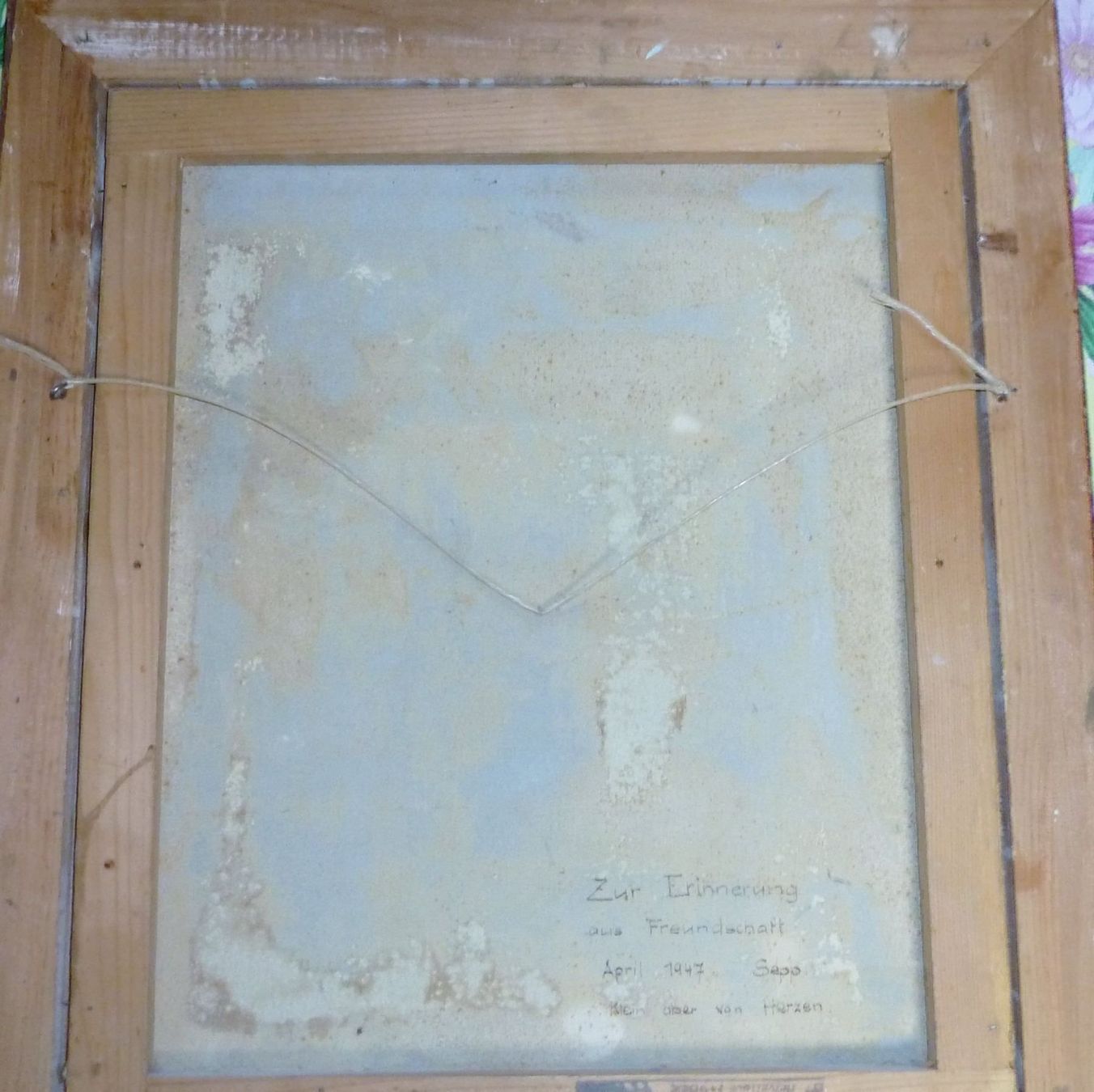 Poster & Bilder: Bild in Rammen mit Signatur 1947 – Gebraucht aus Siebnen von GluckPilz5684 8