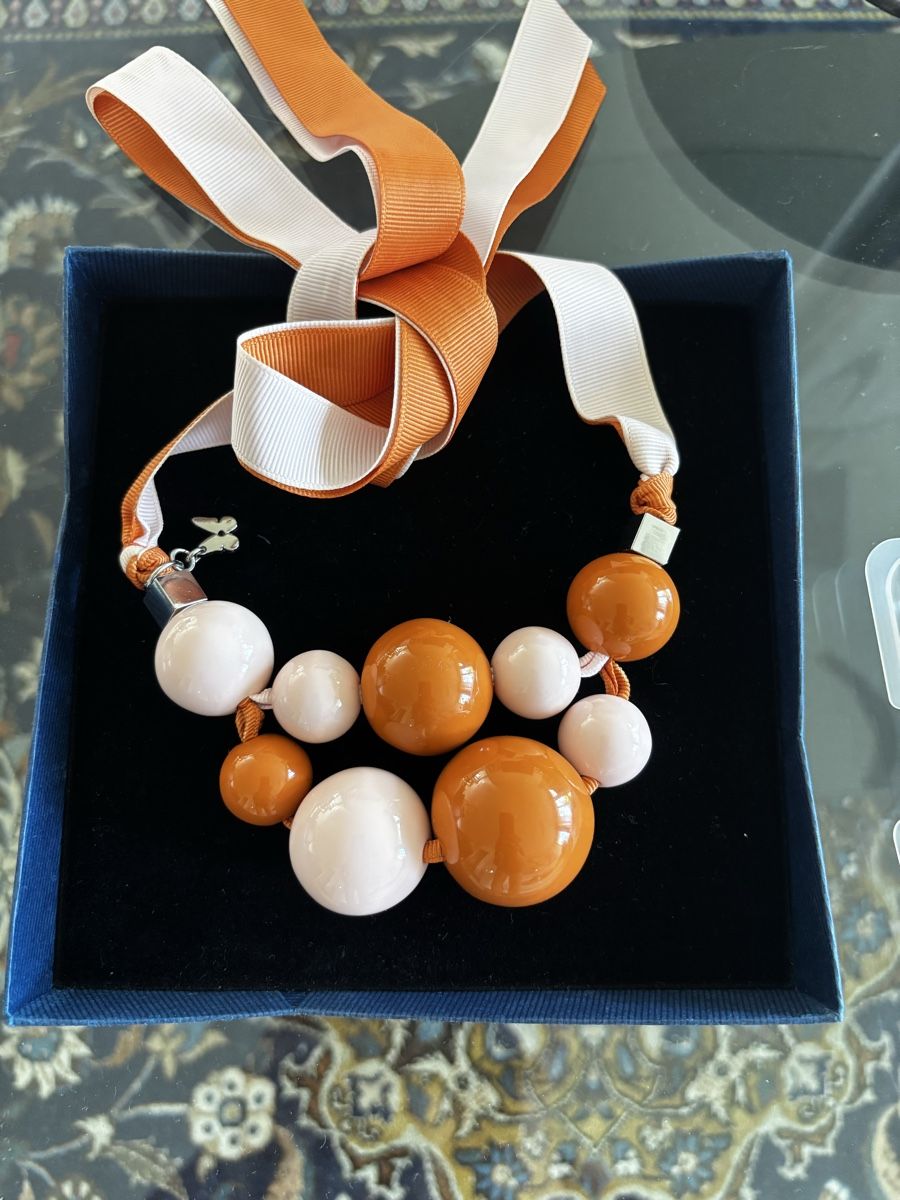 Max Mara Colliers: Max Mara Weekend Statement-Halskette, Kunstkugeln, Top – D'occasion à Hünenberg par Ricki0101