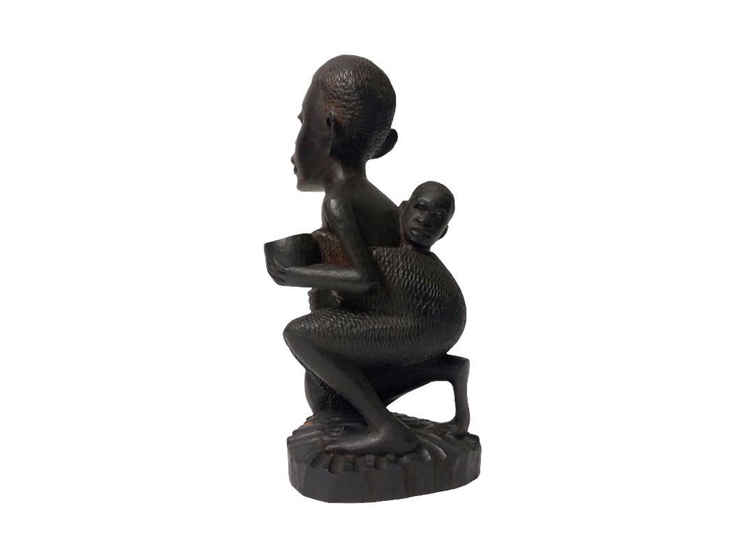 Xilografie: Handgeschnitzte Holzfigur im Bambara-Stil – Usato da Hünenberg venduto da Restwert_Zug 1