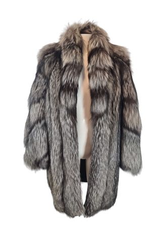 Traumhafte Vintage Silberfuchsjacke in perfektem Zustand