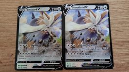 Pokémon Bissbark V 1x Englisch und 1x Deutsch