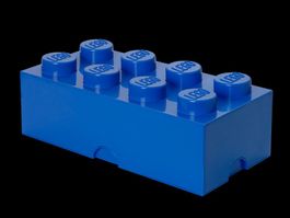 LEGO Aufbewahrungsbox 4004 / Spielzeugbox, 8 Noppen, blau!
