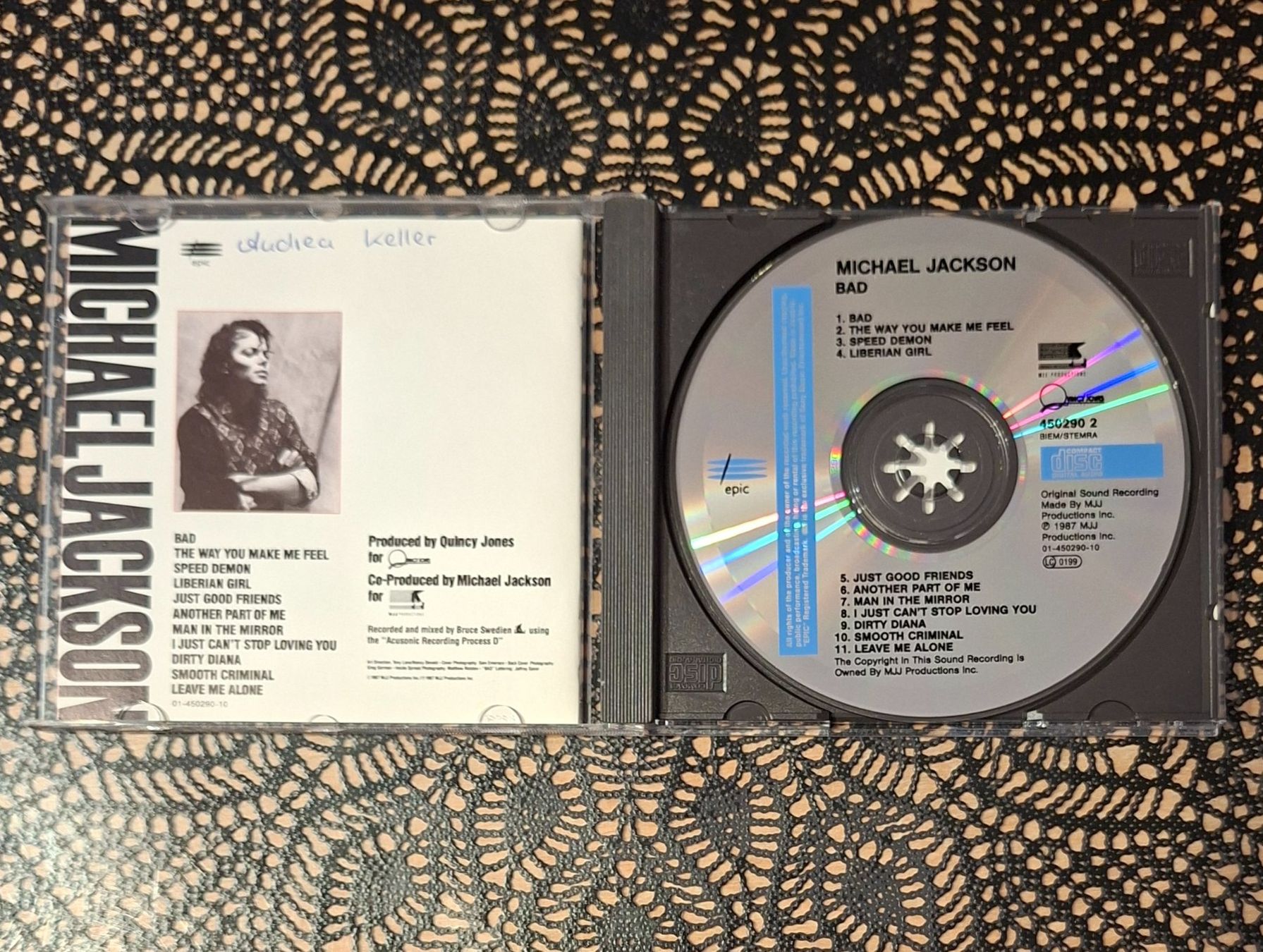 CD: Michael Jackson - Bad, USA Pop CD Album 1987 – Usato da Schönenberg TG venduto da Gregolino76 2
