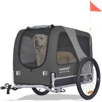 DOGGYHUT LARGE Hundefahrradanhänger GRAU