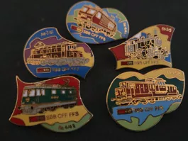 Lot de 5 pins CFF SBB locomotives état Collection Top ☆☆☆☆☆