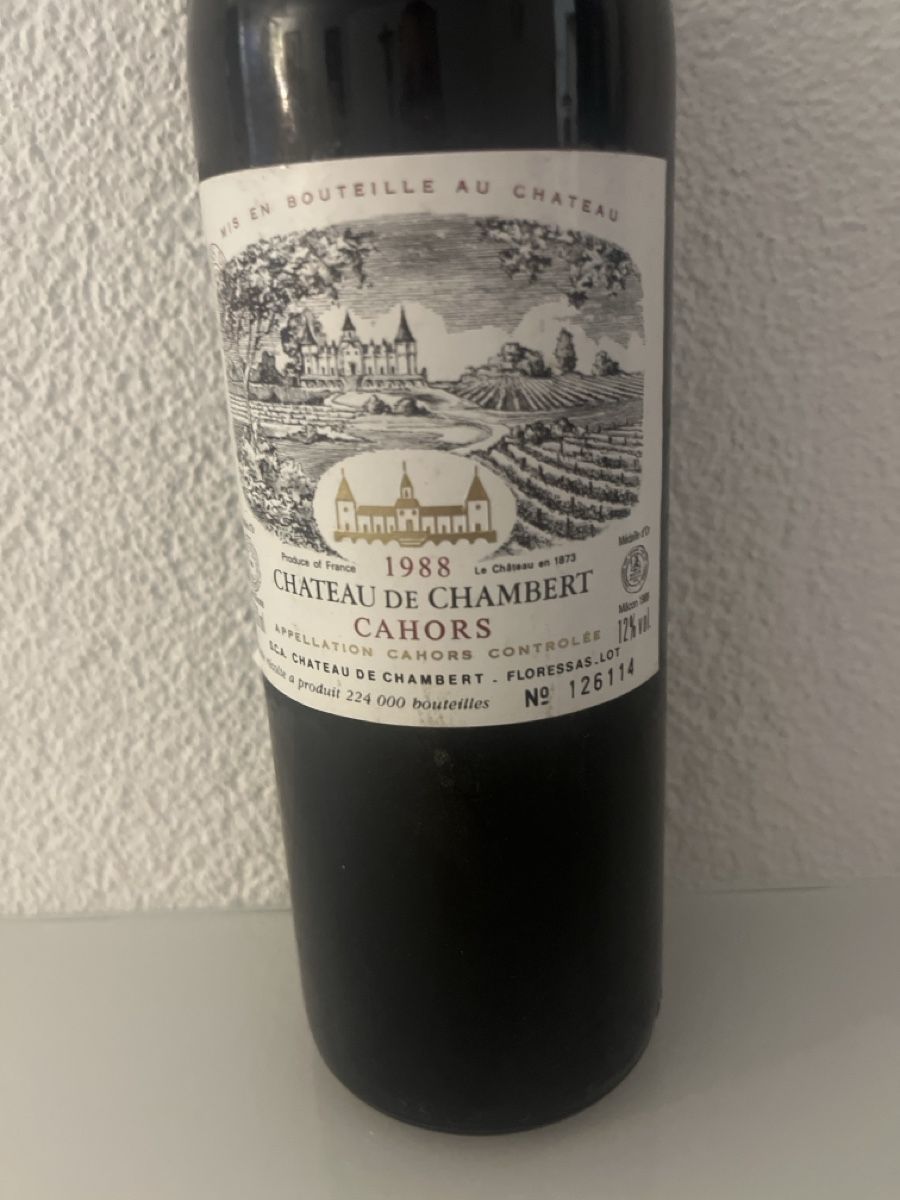 Vino: 1fl Château de Chambert 1988 – Nuovo (secondo la descrizione) da Teufen AR venduto da Srecko1988 1