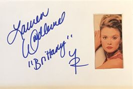Lauren Woodland Autogramm signiert Karte m.Bild 10x15cm