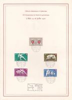 B46-50 auf Blatt mit einheitl. Stempel