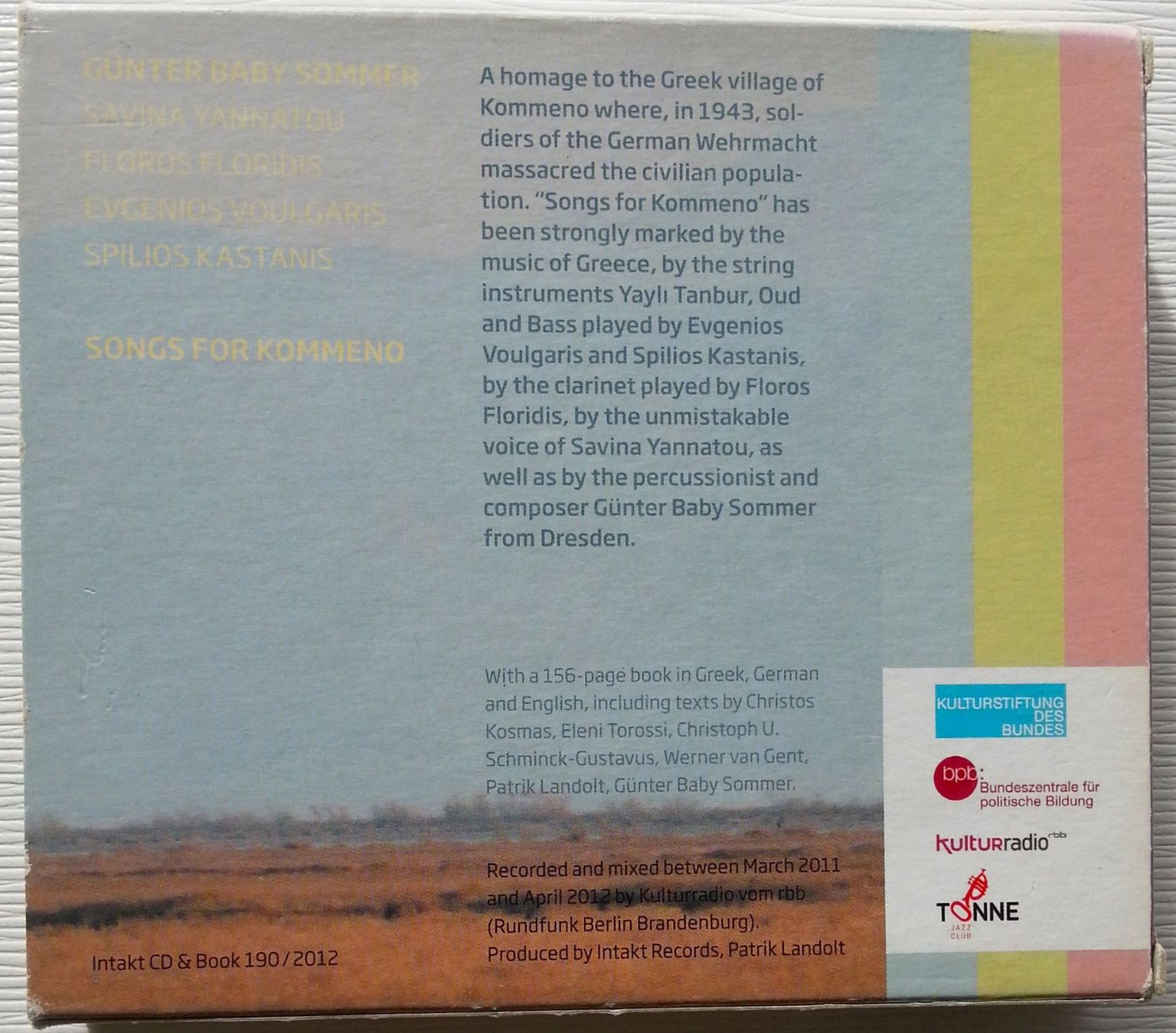 CD: CD: SONGS FOR KOMMENO, mit Booklet, 2012 – Usato da Oberriet SG venduto da Manick 4
