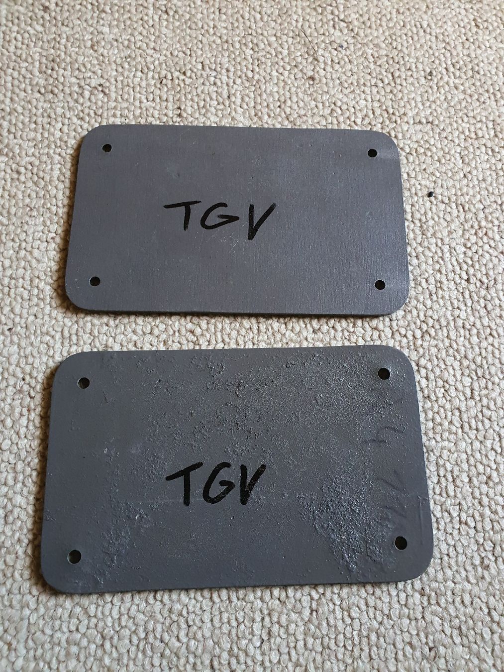 Ecriteaux: Plaque de construction TGV – D'occasion à Lavey-Village par Lofoten93 1