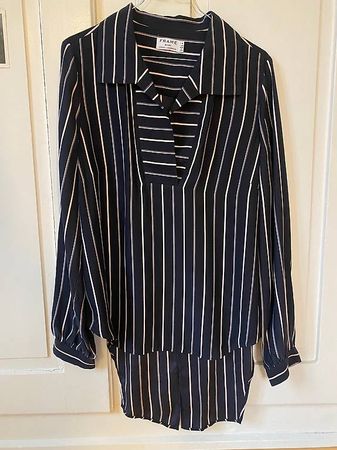 Sportlich elegante designer Seidenbluse von Frame
