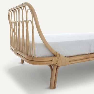Betten: Kinderbett mit Lattenrost Meïdo, Rattan – Gebraucht aus Uitikon Waldegg von dacaher 2