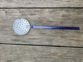 Metall: vintage Schaumlöffel / Sieblöffel, Küchenhelfer
